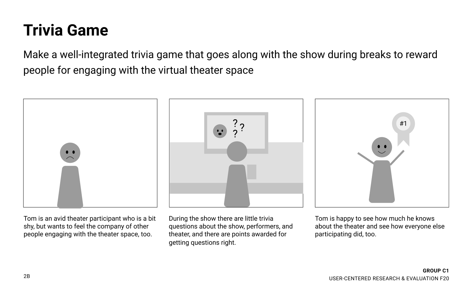Trivia Game | Make a well-integrated trivia game that goes along with the show during breaks to reward people for engaging with the virtual theater space